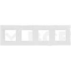 Рамка 4-м SKANDY SK-F04W арктич. бел. IEK SK-M42-K01, фото2