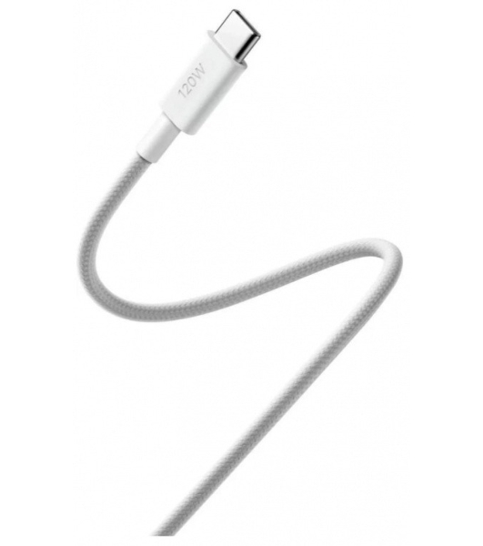 USB кабель Xiaomi 6A Braided USB-C to USB-C Cable 2m белый