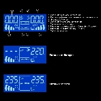 Комплект Источник бесперебойного питания EX295994RUS + батарея 120Aч EX282988RUS 2шт (инвертор, синус, для котла, PF=1, настенный) ExeGate IdealSine SR-1500.LCD.2SH  <1500VA/1500W, чистая синусоида, цветной LCD-дисплей, 2*Schuko, крепление настенное, черный> + батарея ExeGate DT 12120 (12В, 120Ач) 2шт, фото4