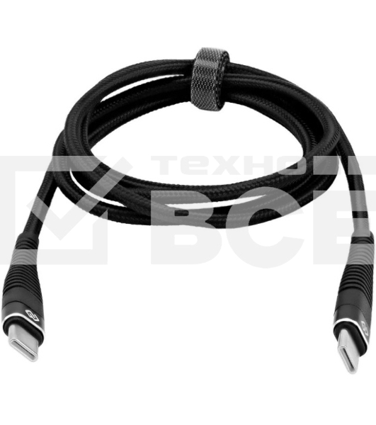 Кабель Digma DG-USBС-C-2M-100W USB Type-C (m)-USB Type-C (m) 2м черный