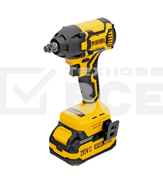 Гайковерт ударный аккумуляторный бесщет. Denzel CIWH-BL-20-350, Li-Ion, 20 В