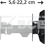 Кронштейн для телевизора Hama H-118113 черный, 10'-26' макс. 20 кг, настенный, поворот и наклон, фото7