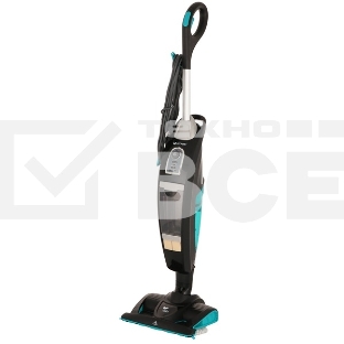 Пылесос вертикальный паровой Kitfort КТ-535-1 черный, питание от сети, 1600 Вт, уборка влажная/паром/сухая, пылесборник 1 л