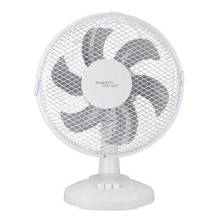Вентилятор Scarlett SC-DF111S20 белый, настольный, 40 Вт, 2 скорости, 22.5 см