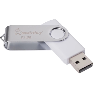 Флешка USB SmartBuy 032GB Twist White (SB032GB2TWW)