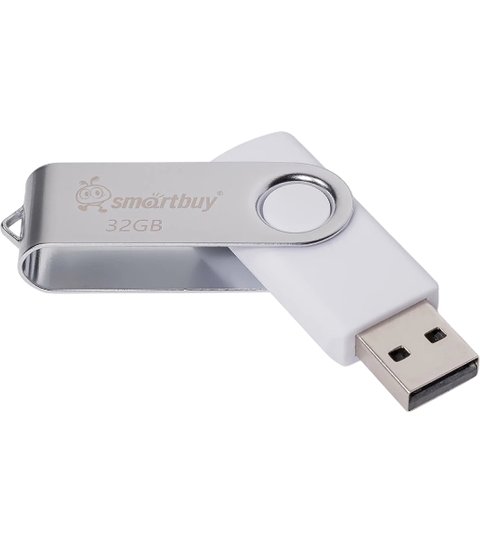 Флешка USB SmartBuy 032GB Twist White (SB032GB2TWW)