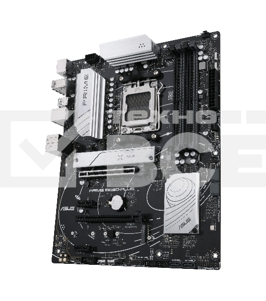 Материнская плата ASUS PRIME B650-PLUS-CSM, AM5, AMD B650, 4xDDR5, 4xSATA, 2xM.2, 1xPCIe 4.0 x16, 2xPCIe 4.0 x1, 1xDP, 1xHDMI, 1x2.5Gb LAN, 4xUSB-A 10Gbps, 2xUSB-A 5Gbps, 2xUSB-A 2.0, 5x3.5 мм, 7.1, ATX