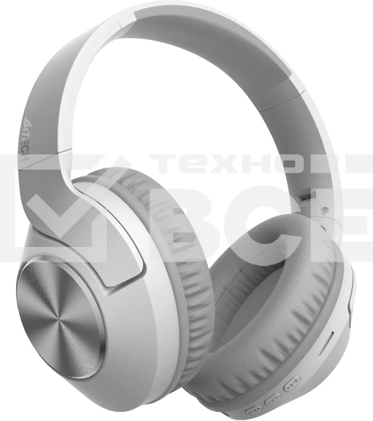Наушники накладные A4Tech 2Drumtek BH300 белый/серый беспроводные bluetooth оголовье (BH300 GRAYISH WHITE)
