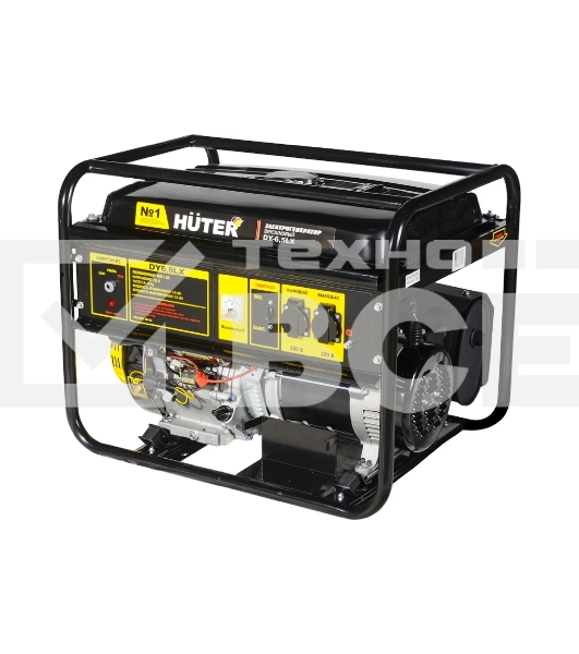 Электрогенератор бензиновый Huter DY6,5LX, 5.5 кВт, 71 дБ, 76.6 кг