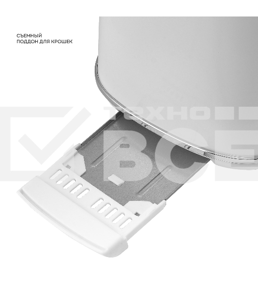 Тостер Galaxy Line GL 2922, сливочный зефир, металл, 900 Вт, 6 степеней поджарки