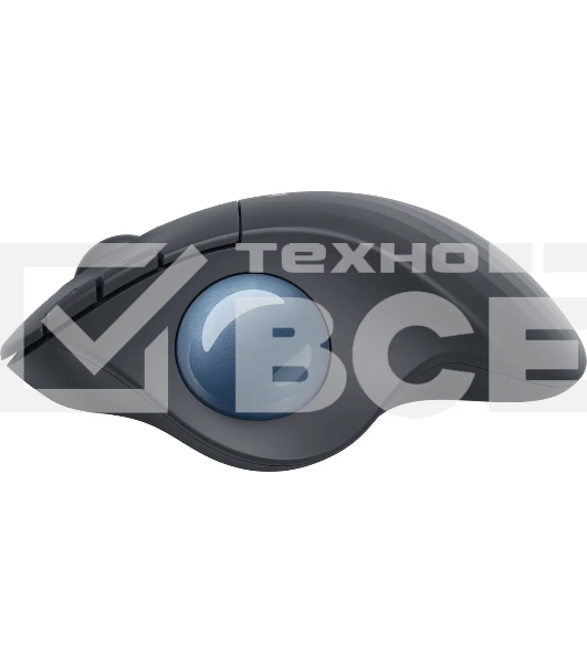Трекбол беспроводной Logitech ERGO M575 графитовый, 2000 dpi, радиоканал, Bluetooth, USB, кнопки - 5