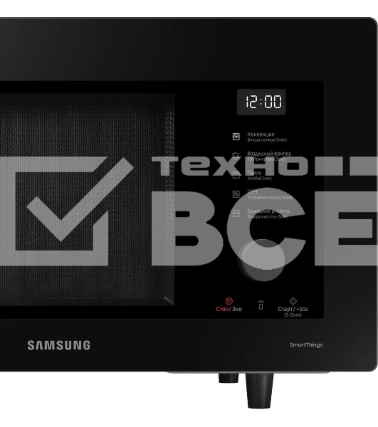 Микроволновая печь Samsung MC32DG7646KKBW черный 32л. 900Вт переключатели - поворотный механизм