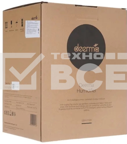Увлажнитель воздуха Deerma Humidifier DEM-F15W, ультразвуковой, с Wi-Fi Black