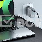 Сетевое зарядное устройство Satechi ST-UC100WSM-EU Charger 100W с технологией GaN Power, серый космос, фото3