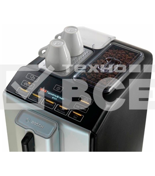 Кофемашина автоматическая Bosch TIS30351DE серебристый, исп. кофе - зерновой, 1.4 л, 1300 Вт, 15 Бар