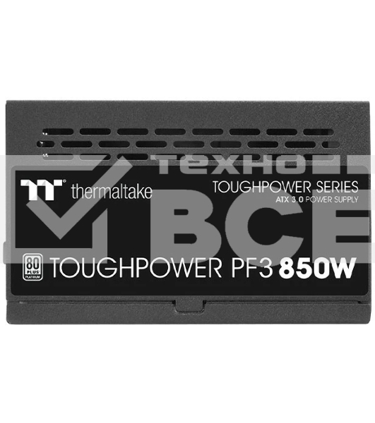 Блок питания Thermaltake Toughpower PF3 850W (PS-TPD-0850FNFAPE-3), 850Вт, 80 PLUS Platinum, 120мм, модульный, черный