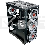 Компьютерный корпус Ginzzu CL690 mATX FAN 4*12FRGb, фото3
