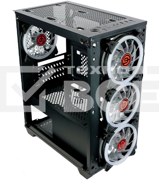Компьютерный корпус Ginzzu CL690 mATX FAN 4*12FRGb