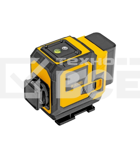 Лазерный уровень мультипризменный Denzel DLV-360-3C, 30 м, зеленый луч, Li-Ion 2,4 Aч, кейс