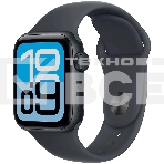 Умные часы Apple Watch SE 3 2025 A3325 44мм OLED корп.темная ночь Sport Band рем.темная ночь разм.брасл.:M/L (MEHQ4LW/A), фото 1