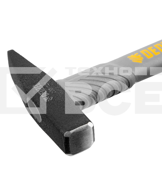 Молоток слесарный Denzel 200 г, кованый, фибергласовая рукоятка c TPR покрытием