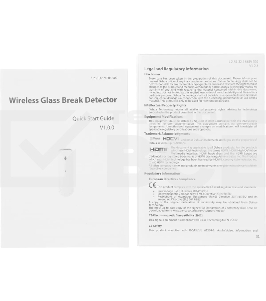 Датчик разб.стекла Dahua DHI-ARD512-W2(868)