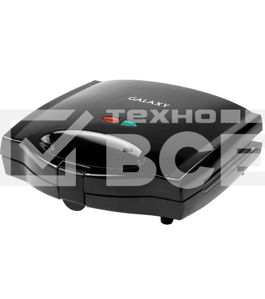 Сэндвич-тостер Galaxy Line GL 2959, черный, со съемными пластинами, 800 Вт