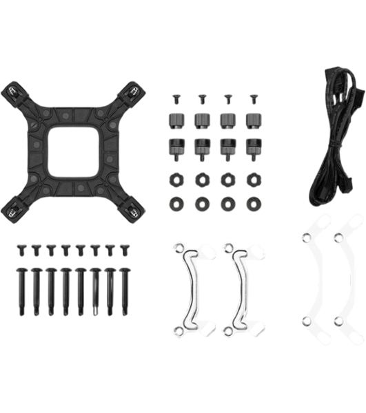 Система жидкостного охлаждения Deepcool LE240 V2 Zero Dark Soc-AM5/AM4/1200/1700/1851 черный 4-pin 28.2-31.6dB Al 220W 1359gr Ret (R-LE240ZERO-BKLNMD-G-1)