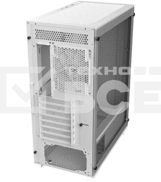 Корпус без блока питания Raijintek ARCADIA 41, Midi-Tower, TG, 1x120мм, 2xUSB-A 3.0 + 1xUSB-C, ATX, mATX, mITX White