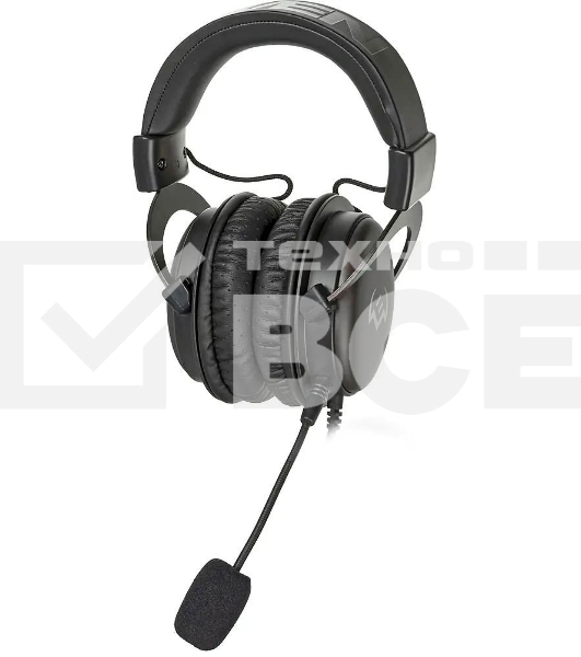 Гарнитура проводная игровая SVEN AP-G999MV с микрофоном серый (50 мм, мини-джек (стерео) O 3,5 мм (4 pin))