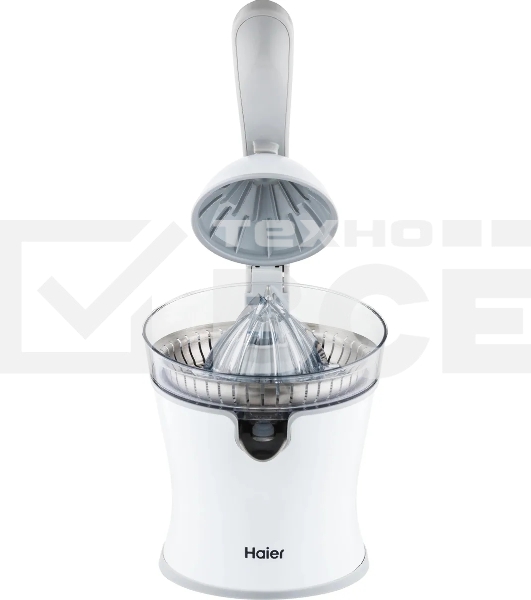 Соковыжималка Haier HJ-700 белый, цитрусовая, 100 Вт, 700 мл, механическое