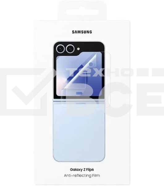 Защитная пленка для экрана Samsung прозрачный для Samsung Galaxy Z Flip6 прозрачный 2шт. (EF-UF741CTEGRU)