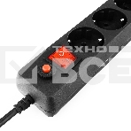 Сетевой фильтр Гарнизон 6р, 10А, 3м, ур.защиты 4, черный, пакет, фото9