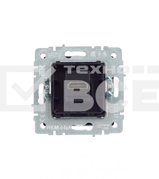 Розетка HDMI IEK BRITE РHDMI-0-БрА алюминий