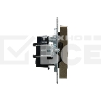 Розетка 1-местная IEK BRITE РС10-1-0-БрШ (BR-R10-10-K37) 10А, без заземления, без защитных шторок, шампань, фото3