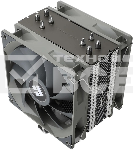 Кулер для процессора Thermalright Assassin Spirit 120 V2 серебристый/черный/серый (4-pin PWM, 154mm, Al/Cu, 4x6mm, 1x120mm, 66.17CFM, 25.6dBA, 1500RPM, S: 1851/1700/1200/115X, AM5/AM4)