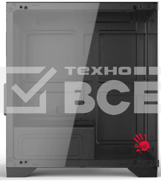 Компьютерный корпус Bloody BD-CC103 черный без БП mATX 7x120мм 1xUSB 2.0 1xUSB 3.0 audio bott PSU