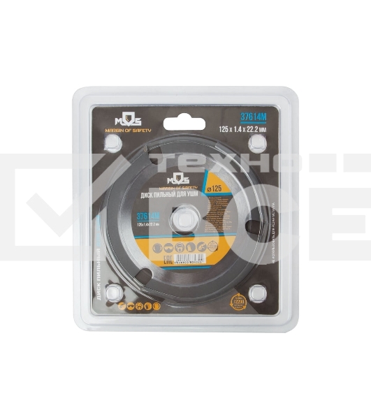 Диск пильный по дереву Fit, посадочный диаметр 22.2 мм, 3 зуба с карбидными вставками, мелкий зуб, 125 мм