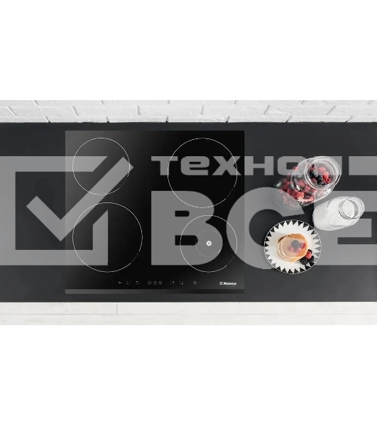 Индукционная варочная панель Hansa BHI68508, конфорок: 4 шт., стеклокерамика, независимая, черный