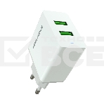 Сетевое зарядное устройство MORE CHOICE (4610196409004) NC11 СЗУ 2USB 2.4A белый белый, фото 1