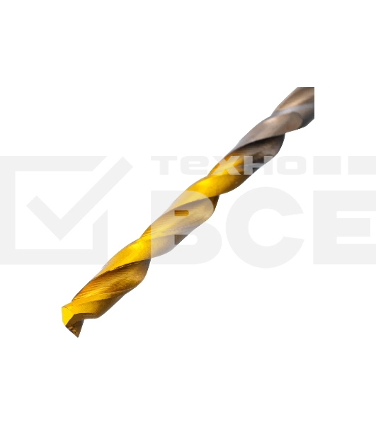 Набор сверл по металлу Denzel 1-10 мм, Р6М5К8-TiN, Golden Tip, 19 шт 723008