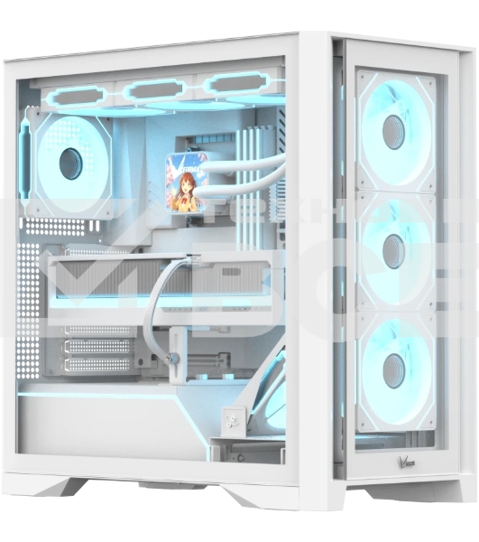 Компьютерный корпус AeroCool / Formula V Line Air Power G8 White, ATX, Dual Front Panels, TYPE-C*1, USB3.0*1