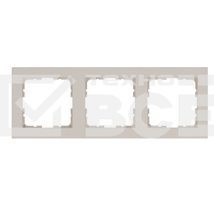 Рамка Jasmart 3-м G-Classic тауп