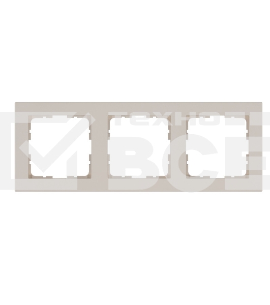 Рамка Jasmart 3-м G-Classic тауп