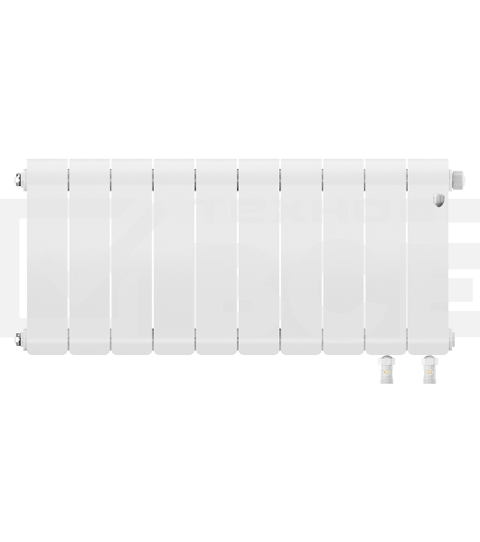 Радиатор биметаллический Royal Thermo Infinity 300 Bianco Traffico VR80 - 10 секц.