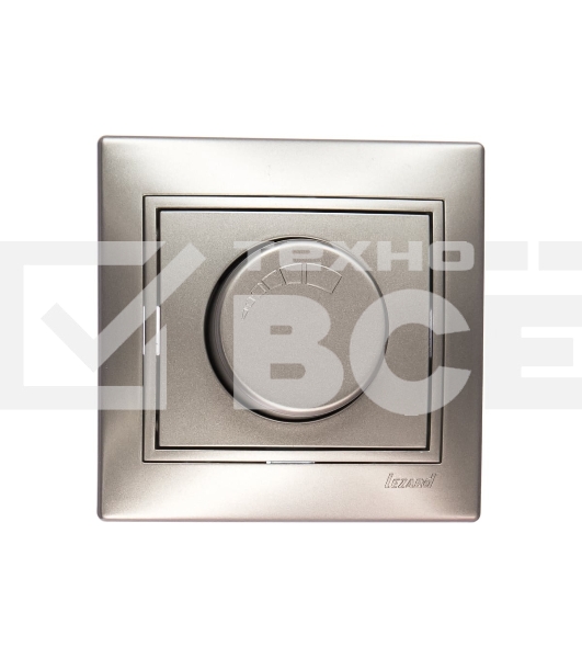Светорегулятор СП 1000 Вт Мира метал. сер. Lezard 701-1010-157