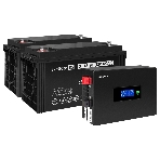 Комплект Источник бесперебойного питания EX295994RUS + батарея 120Aч EX282988RUS 2шт (инвертор, синус, для котла, PF=1, настенный) ExeGate IdealSine SR-1500.LCD.2SH  <1500VA/1500W, чистая синусоида, цветной LCD-дисплей, 2*Schuko, крепление настенное, черный> + батарея ExeGate DT 12120 (12В, 120Ач) 2шт, фото5