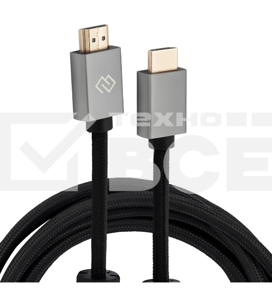 Кабель аудио-видео Digma HDMI (m)/HDMI (m) 3м. феррит.кольца позолоч.конт. черный (D-HDMI-2FF-V2.0-3M)