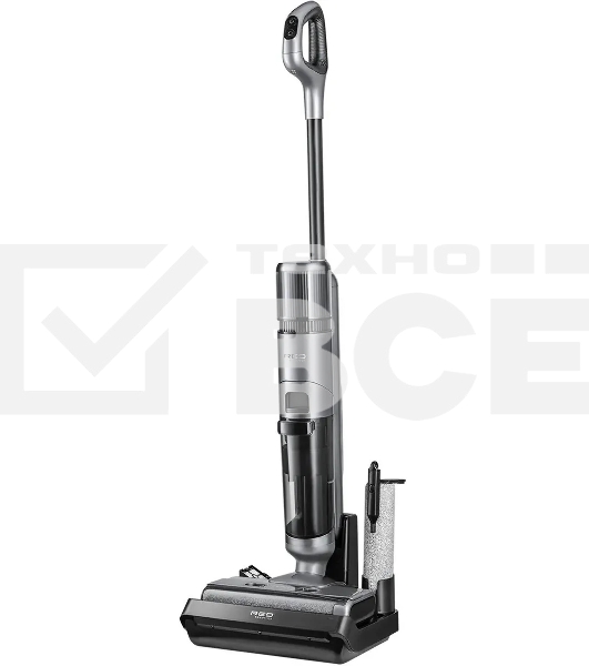 Пылесос вертикальный моющий Red Solution W3500 серый, питание от аккумулятора, 150 Вт, уборка влажная/сбор жидкости/сухая, пылесборник 0.65 л