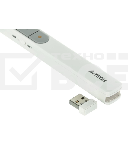 Презентер беспроводной A4Tech LP15 белый, радиоканал, USB, кнопки - 3